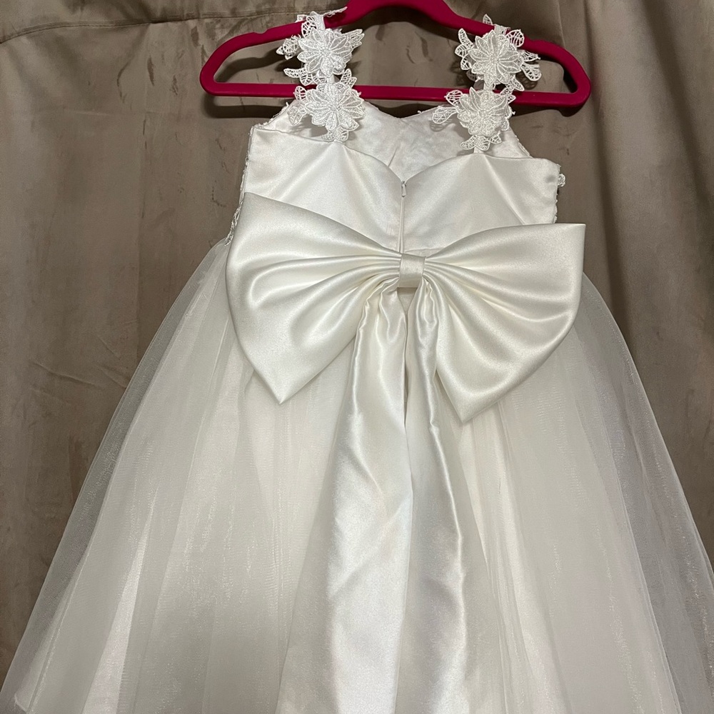 ivory flower girl dress - Picture 3 of 5
